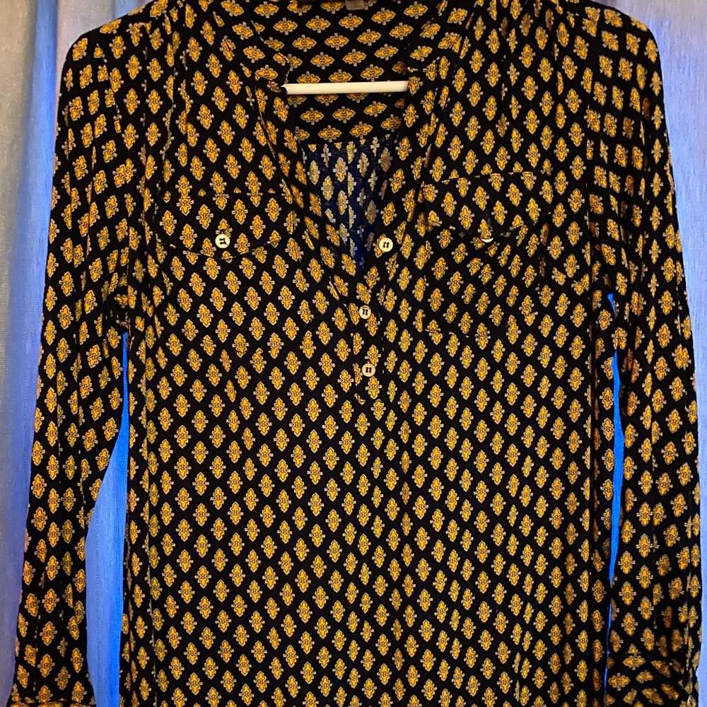 Fun 2 Fun Printed Blouse Size SM